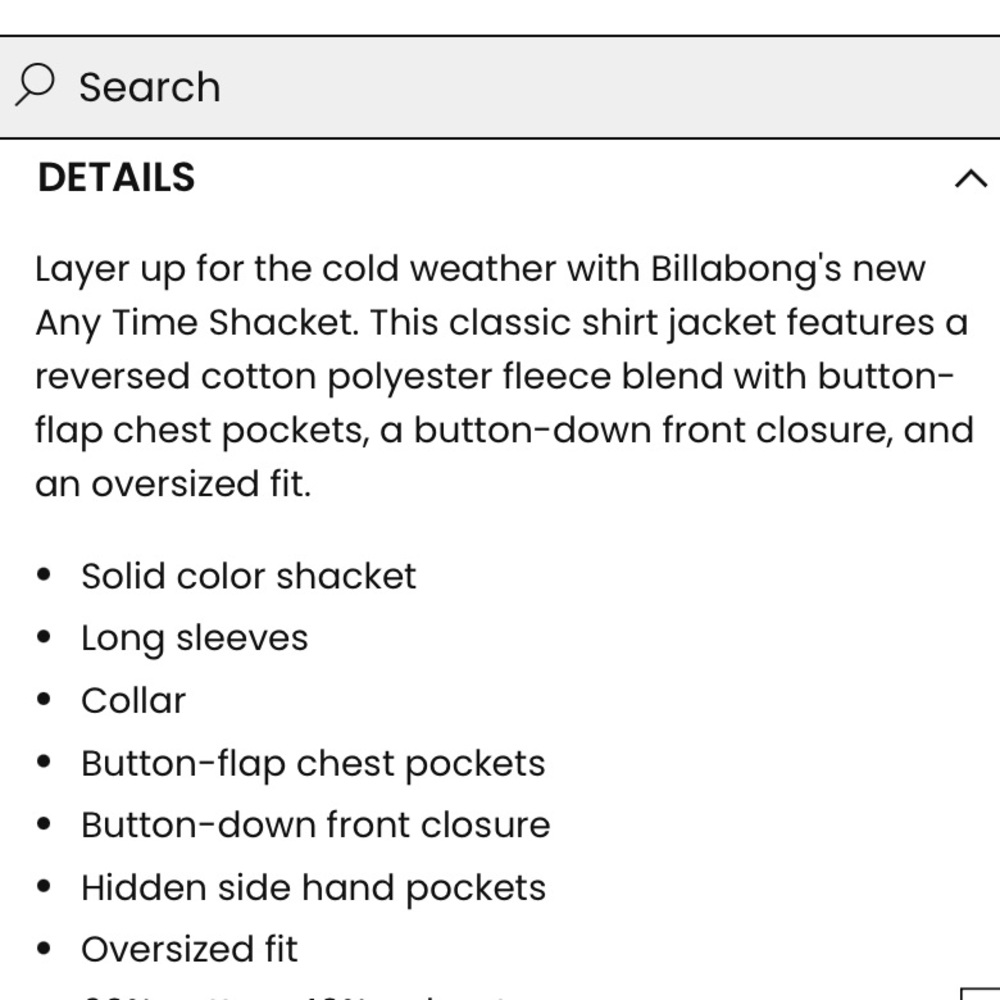 Billabong Anytime Shacket - Picture 7 of 7